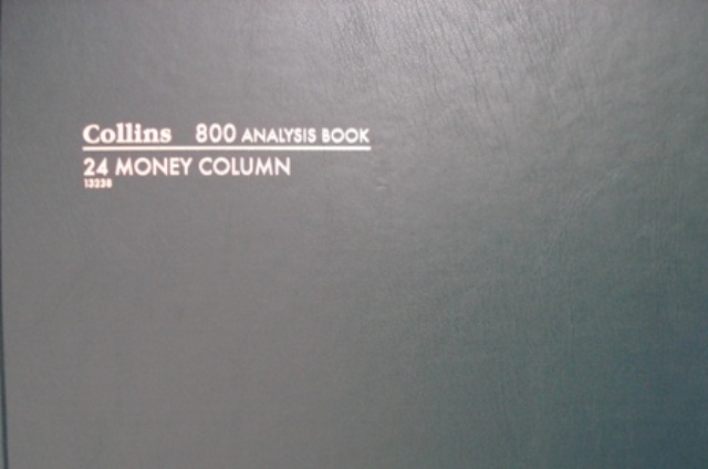 Collins 13238 800 24 Money Column Account Analysis Book 96 Leaf
